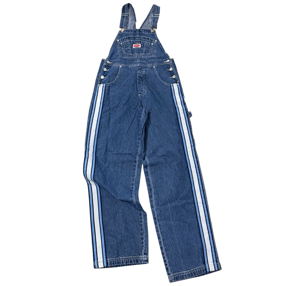 Revolt Carpenter Overalls Size Small Streetwear Bib Jumpsuit Blue